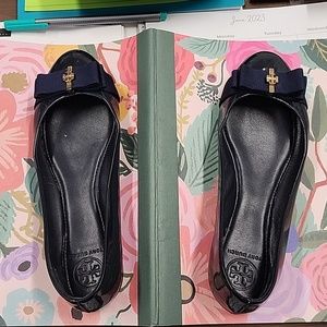 Tory Burch Patent Leather Navy Blue flats